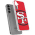 NFL San Francisco 49ers Retro Logo Galaxy S24 Plus Clear Case