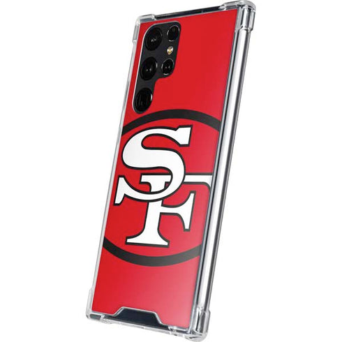 NFL San Francisco 49ers Retro Logo Galaxy S24 Ultra Clear Case