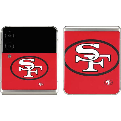 NFL San Francisco 49ers Retro Logo Galaxy Z Flip3 5G Skin