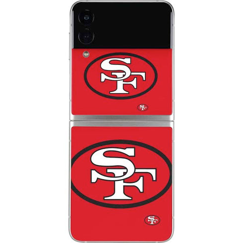 NFL San Francisco 49ers Retro Logo Galaxy Z Flip3 5G Skin