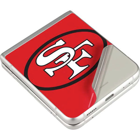NFL San Francisco 49ers Retro Logo Galaxy Z Flip3 5G Skin