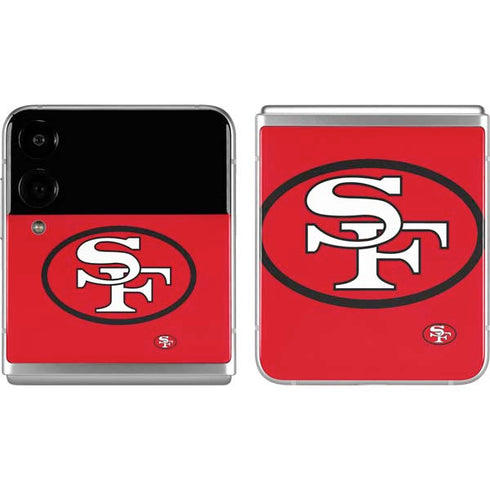 NFL San Francisco 49ers Retro Logo Galaxy Z Flip4 5G Skin