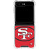 NFL San Francisco 49ers Retro Logo Galaxy Z Flip5 5G Clear Case