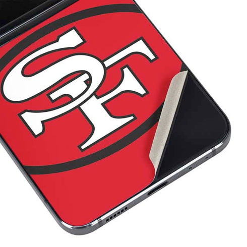 NFL San Francisco 49ers Retro Logo Galaxy Z Flip5 5G Skin