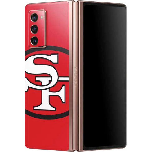 NFL San Francisco 49ers Retro Logo Galaxy Z Fold2 5G Skin