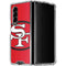 NFL San Francisco 49ers Retro Logo Galaxy Z Fold4 5G Clear Case
