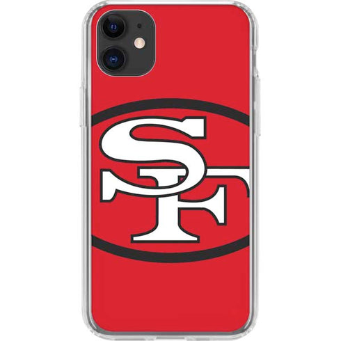 NFL San Francisco 49ers Retro Logo iPhone 11 Clear Case