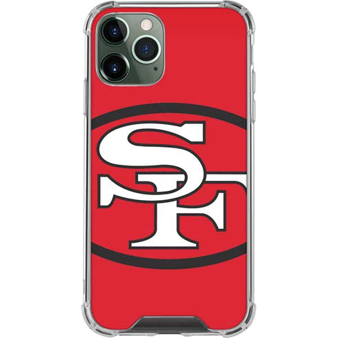 NFL San Francisco 49ers Retro Logo iPhone 11 Pro Max Clear Case