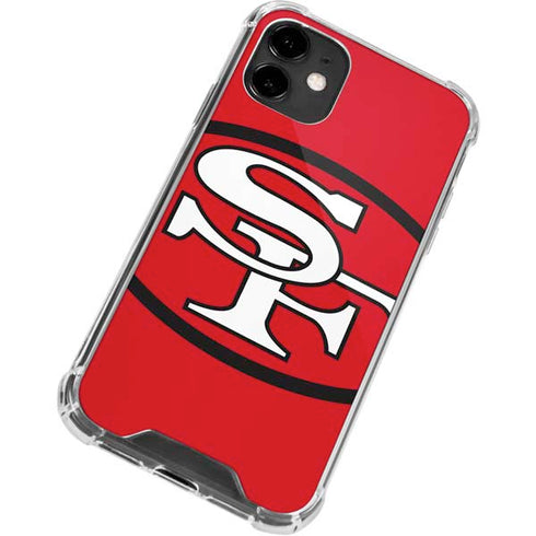 NFL San Francisco 49ers Retro Logo iPhone 12 Clear Case