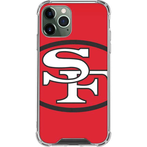 NFL San Francisco 49ers Retro Logo iPhone 12 Pro Max Clear Case