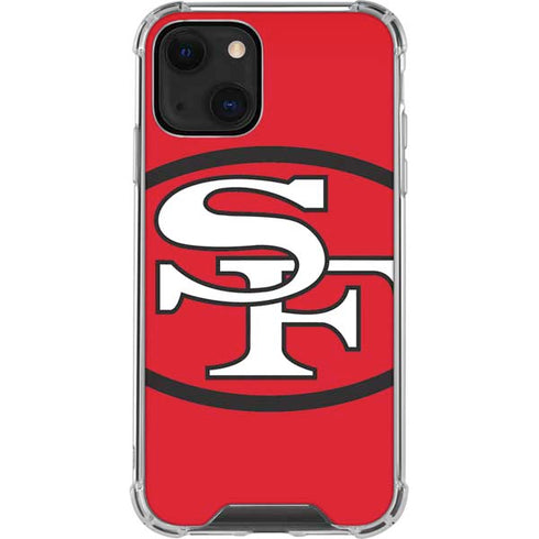 NFL San Francisco 49ers Retro Logo iPhone 13 Mini Clear Case
