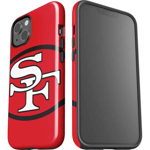 NFL San Francisco 49ers Retro Logo iPhone 15 Plus Impact Case