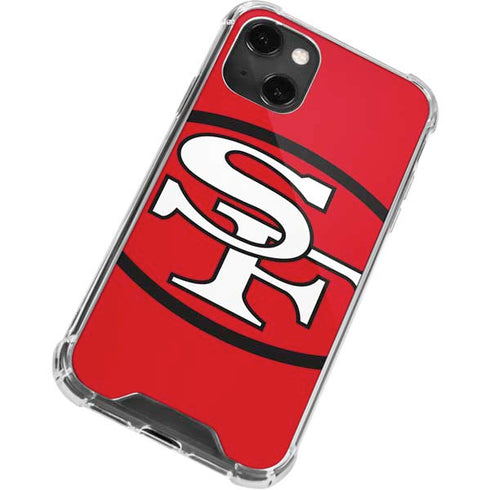 NFL San Francisco 49ers Retro Logo iPhone 14 Plus Clear Case