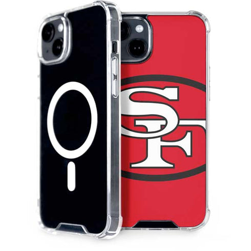 NFL San Francisco 49ers Retro Logo iPhone 15 Plus MagSafe Case