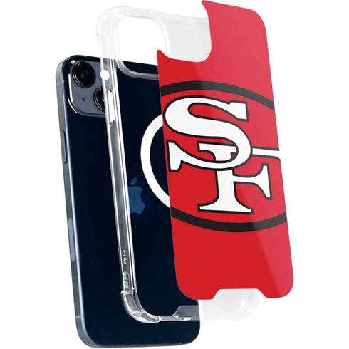 NFL San Francisco 49ers Retro Logo iPhone 15 Plus MagSafe Case