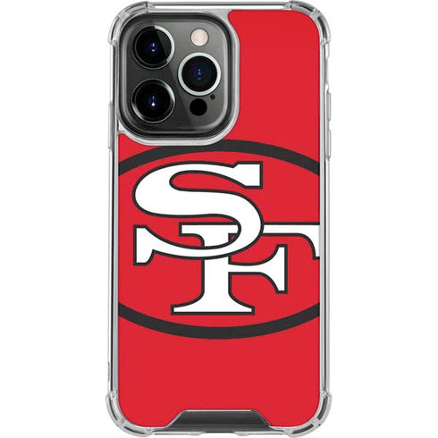 NFL San Francisco 49ers Retro Logo iPhone 15 Pro Clear Case