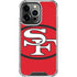 NFL San Francisco 49ers Retro Logo iPhone 15 Pro Clear Case