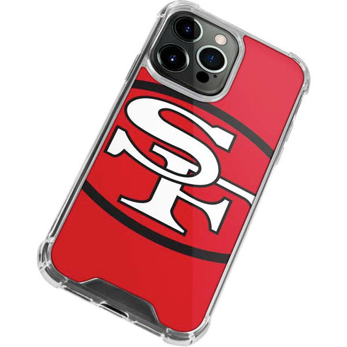 NFL San Francisco 49ers Retro Logo iPhone 15 Pro Clear Case