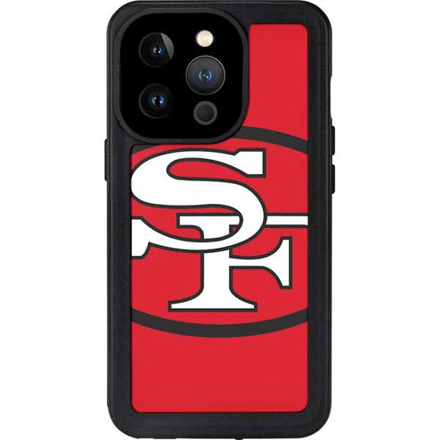 NFL San Francisco 49ers Retro Logo iPhone 14 Pro Waterproof Case