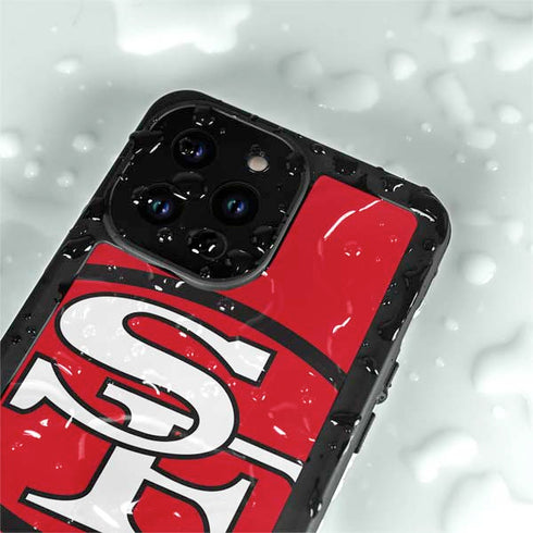 NFL San Francisco 49ers Retro Logo iPhone 14 Pro Waterproof Case