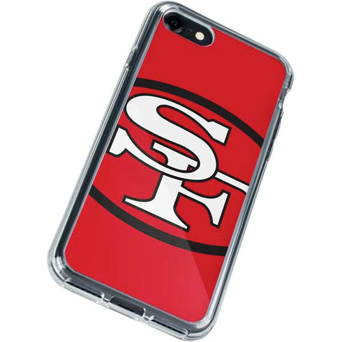 NFL San Francisco 49ers Retro Logo iPhone SE (2nd & 3rd Gen) Clear Case
