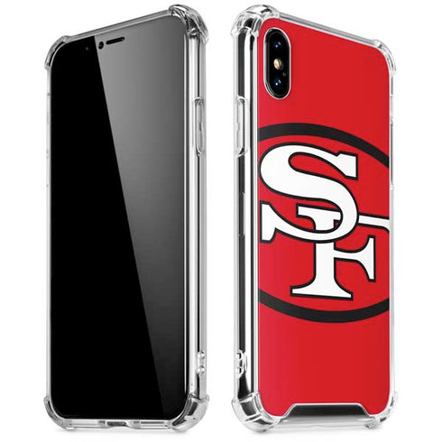 NFL San Francisco 49ers Retro Logo iPhone X/XS Clear Case