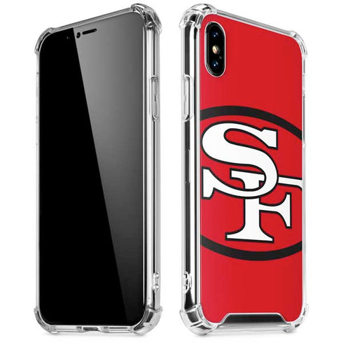 NFL San Francisco 49ers Retro Logo iPhone XS Max Clear Case