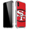 NFL San Francisco 49ers Retro Logo iPhone XS Max Clear Case