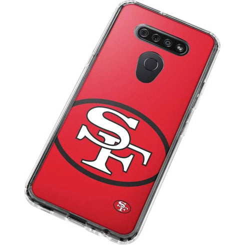 NFL San Francisco 49ers Retro Logo LG K51/Q51 Clear Case