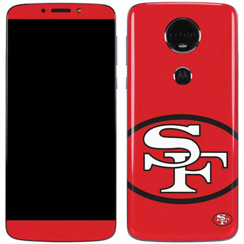 NFL San Francisco 49ers Retro Logo Moto E5 Plus Skin