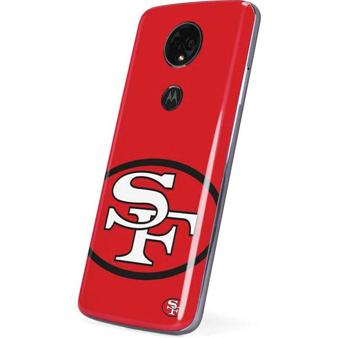 NFL San Francisco 49ers Retro Logo Moto E5 Plus Skin