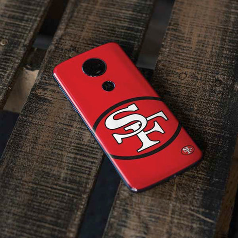 NFL San Francisco 49ers Retro Logo Moto E5 Plus Skin