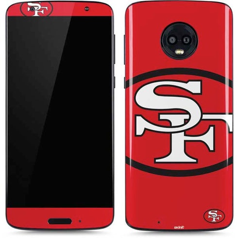 NFL San Francisco 49ers Retro Logo Moto G6 Skin