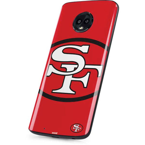 NFL San Francisco 49ers Retro Logo Moto G6 Skin