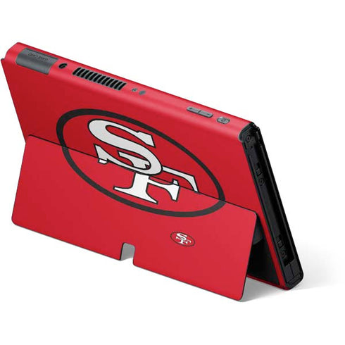 NFL San Francisco 49ers Retro Logo Nintendo Switch OLED (2021) Skin