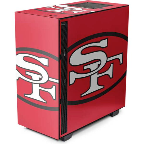 NFL San Francisco 49ers Retro Logo NZXT H510 Compact ATX Mid-Tower Case Skin