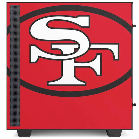 NFL San Francisco 49ers Retro Logo NZXT H510 Compact ATX Mid-Tower Case Skin