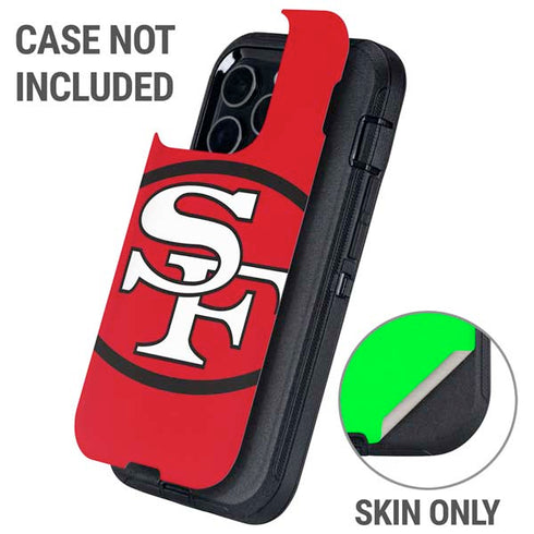 NFL San Francisco 49ers Retro Logo Otterbox Defender iPhone Skin