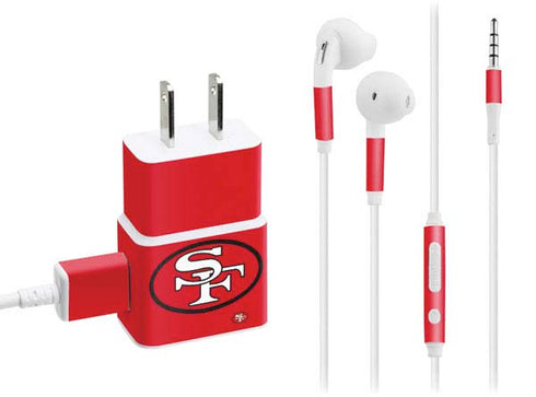 NFL San Francisco 49ers Retro Logo Phone Charger Skin