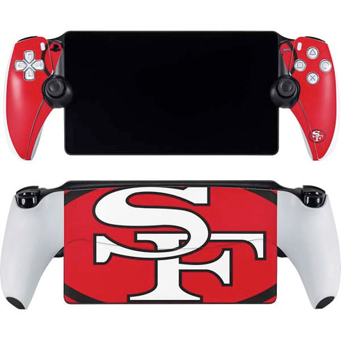 NFL San Francisco 49ers Retro Logo PlayStation Portal Remote Player Skin