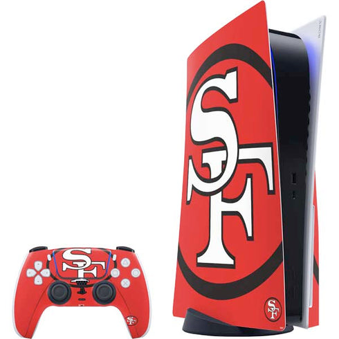 NFL San Francisco 49ers Retro Logo PS5 Bundle Skin