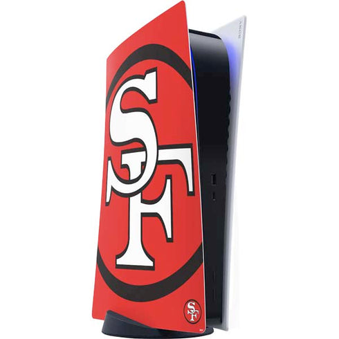 NFL San Francisco 49ers Retro Logo PS5 Digital Edition Console Skin