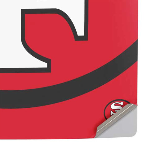 NFL San Francisco 49ers Retro Logo PS5 Slim Digital Edition Console Skin