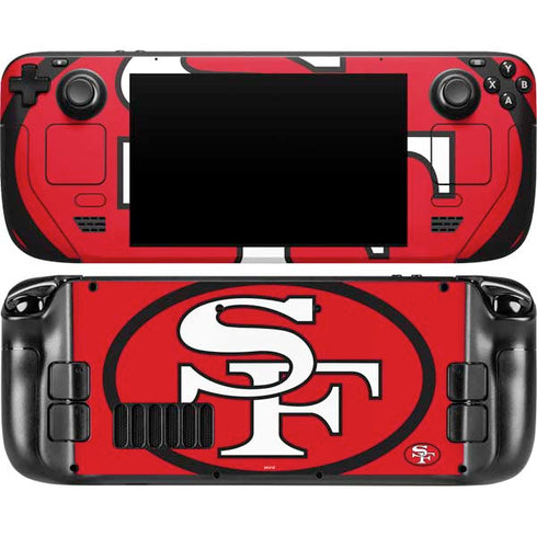 NFL San Francisco 49ers Retro Logo Steam Deck Handheld Gaming Computer Skin