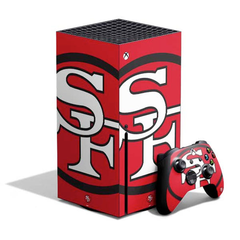 NFL San Francisco 49ers Retro Logo Xbox Series X Bundle Skin