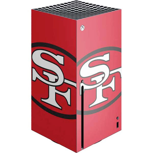 NFL San Francisco 49ers Retro Logo Xbox Series X Console Skin