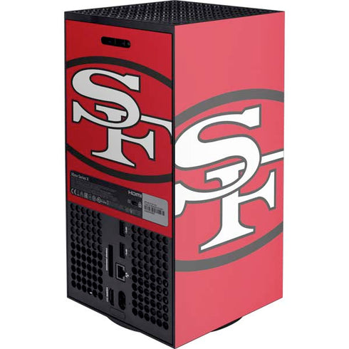 NFL San Francisco 49ers Retro Logo Xbox Series X Console Skin