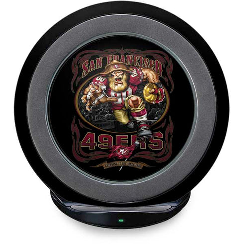 Liquid Blue NFL San Francisco 49ers Running Back Fast Charge Wireless Charging Stand Skin