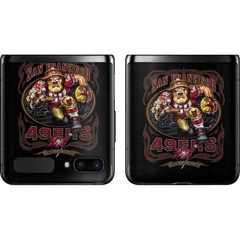 Liquid Blue NFL San Francisco 49ers Running Back Galaxy Z Flip Skin