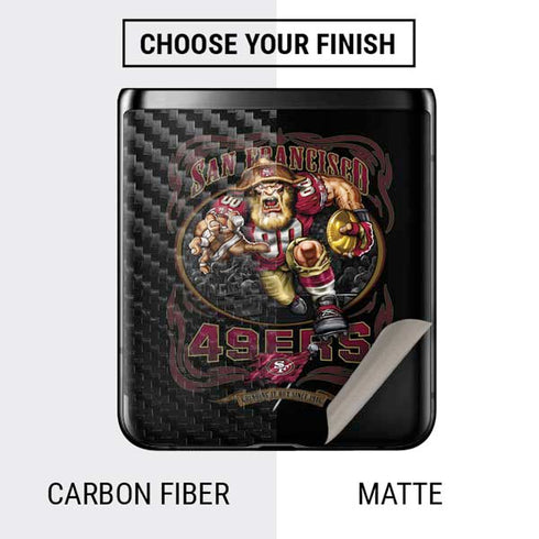 Liquid Blue NFL San Francisco 49ers Running Back Galaxy Z Flip Skin